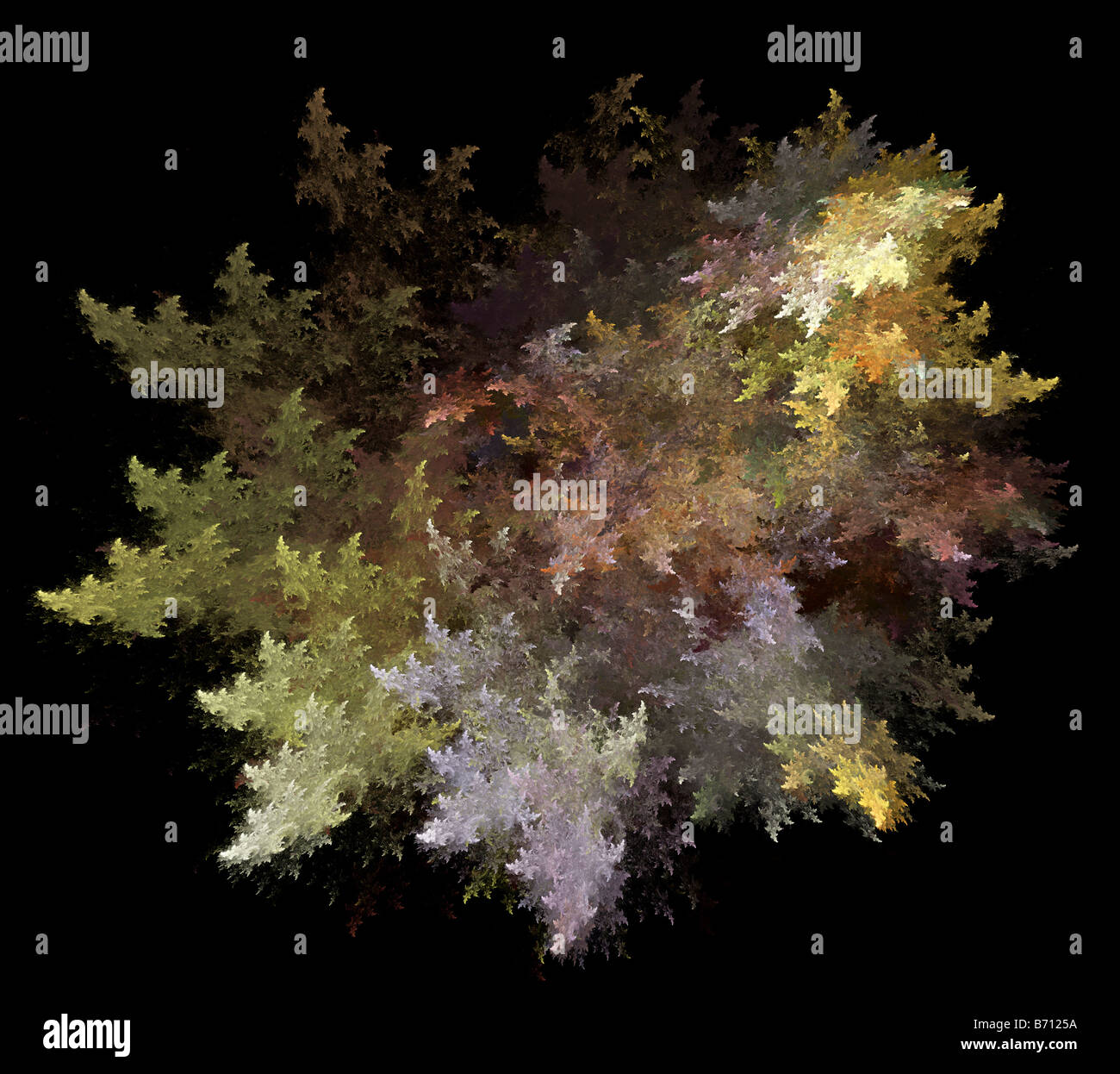 Computer immagine generata da una fiamma di Fractal Foto Stock