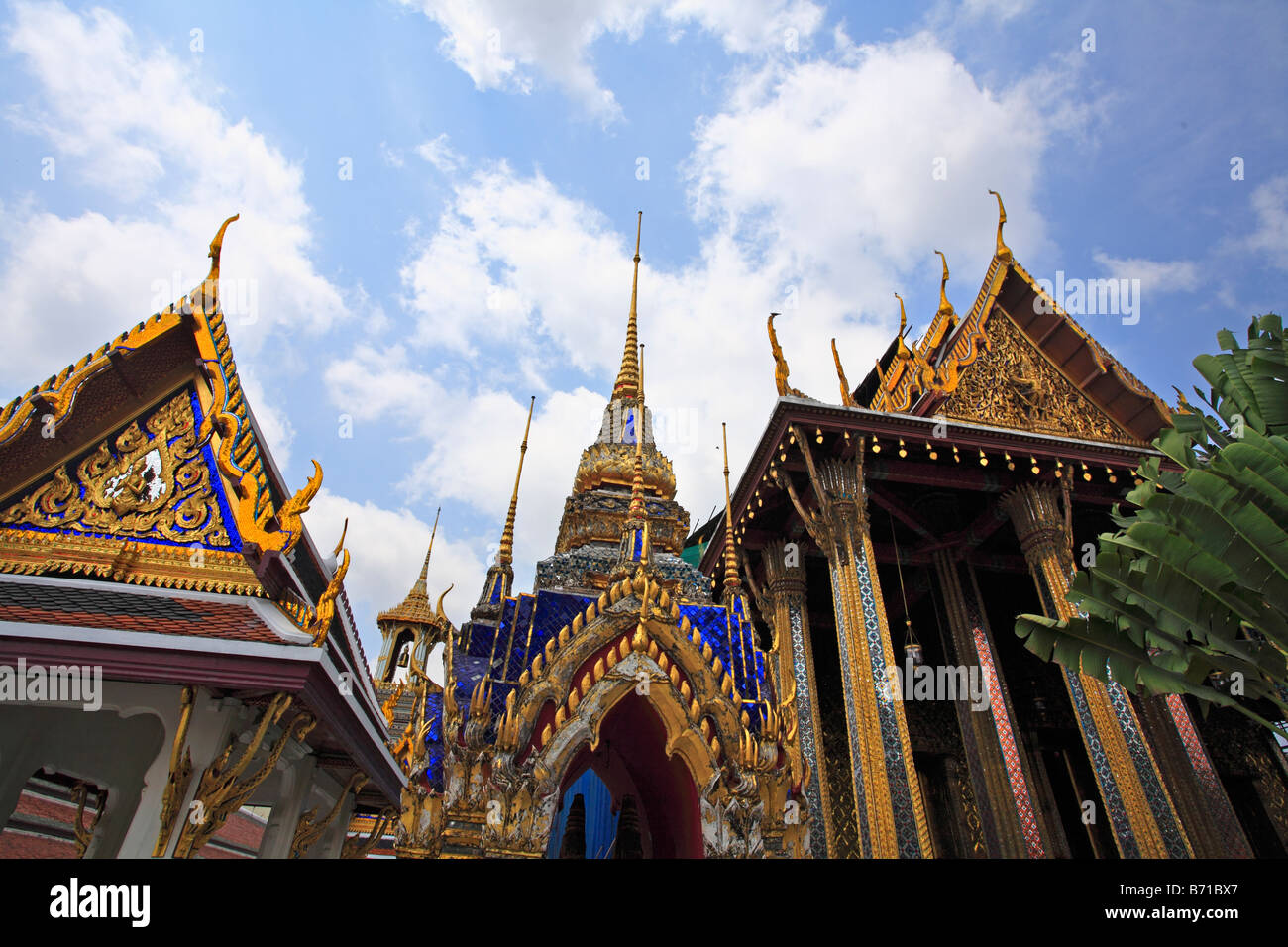 Tempio Grand Palace a Bangkok in Tailandia del sud-est asiatico Foto Stock