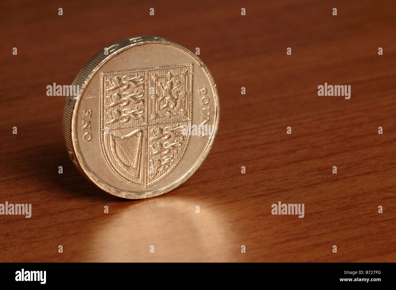 moneta di 1 libbra Foto Stock
