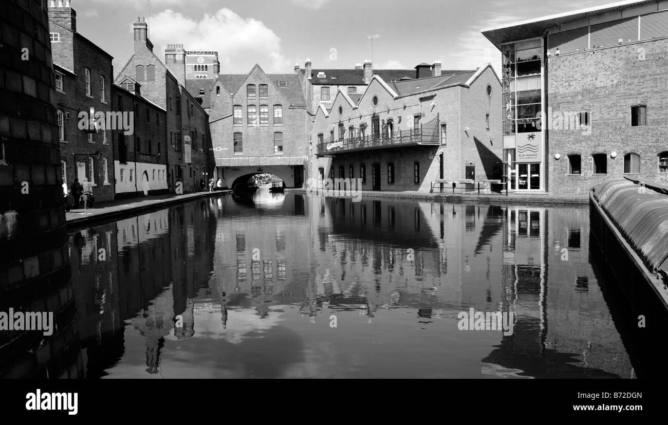 Gas Street Basin, Birmingham. Il cuore di Birminghams rinnovato canal rete. Foto Stock