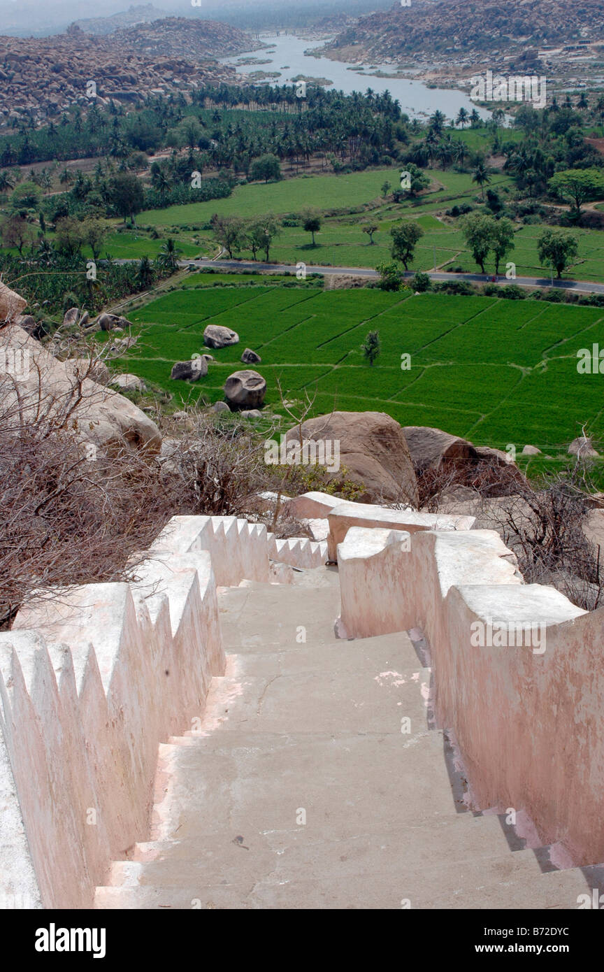 India lo stato di Karnataka Hampi le rovine di Vijayanagara Foto Stock
