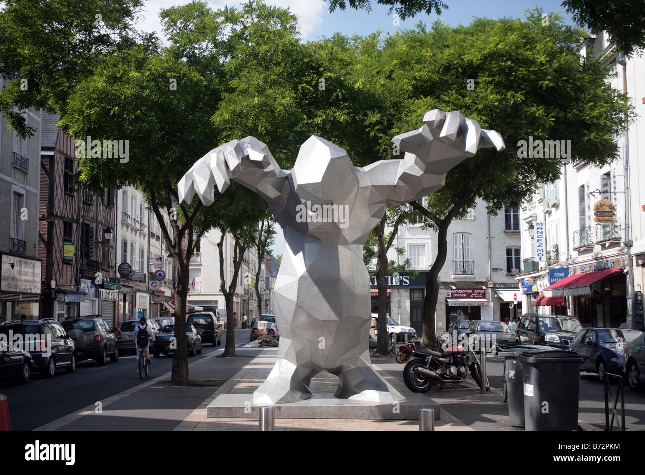 Monster Sculture pubbliche in Tours Valle della Loira in Francia Foto Stock