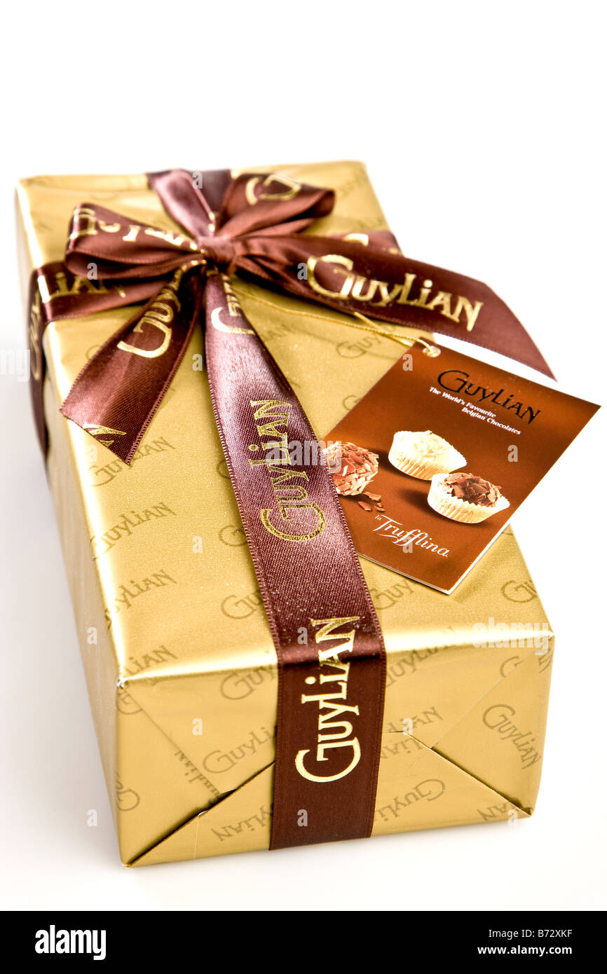 Wrapped Up scatola di cioccolatini Foto Stock
