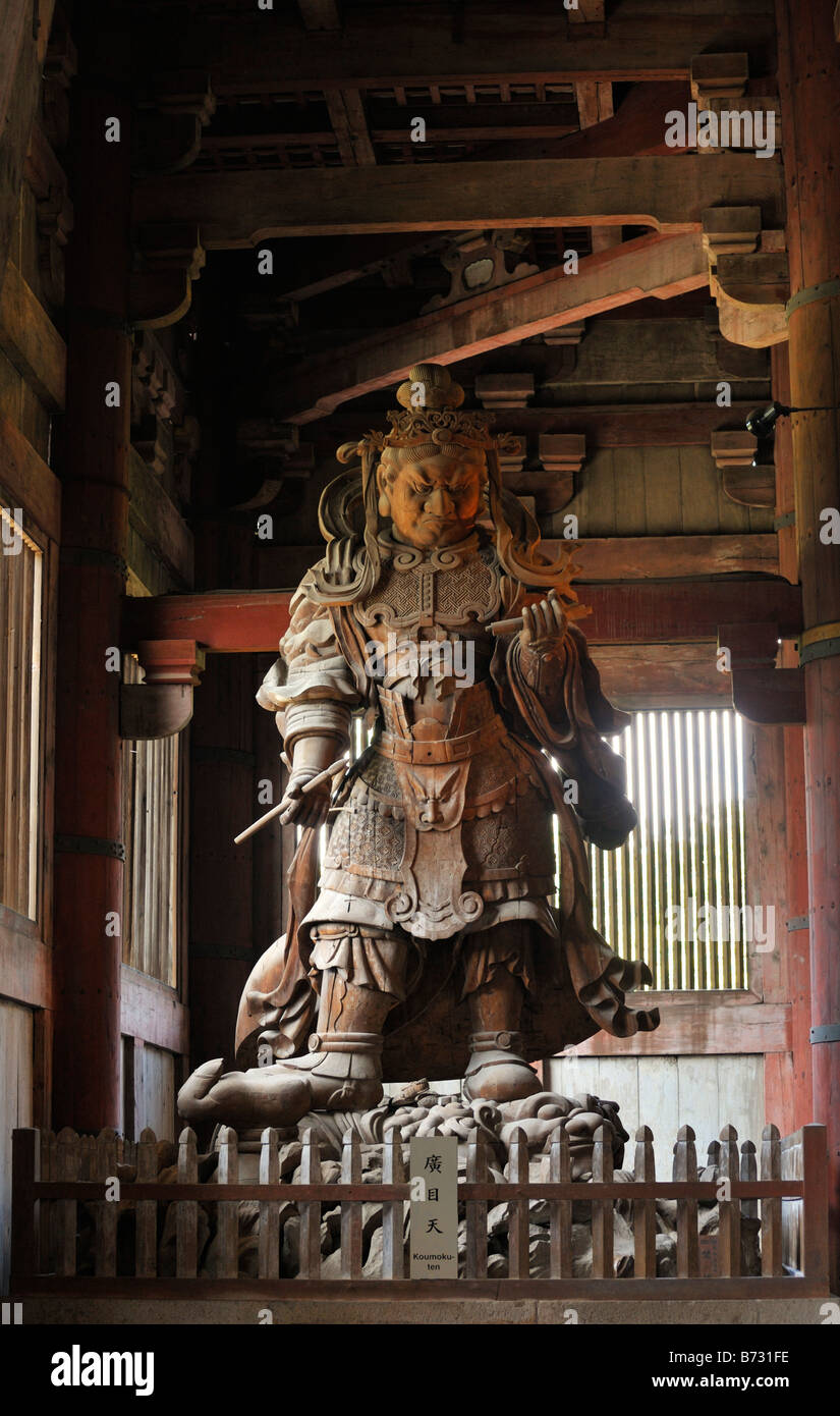 Todai Ji guardia, Nara JP Foto Stock