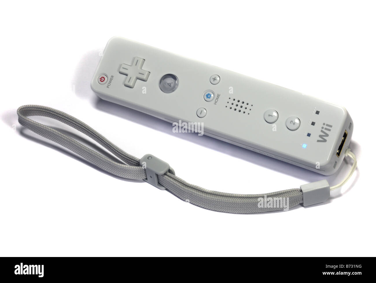 Wii controller del giocatore e cinturino da polso Foto Stock