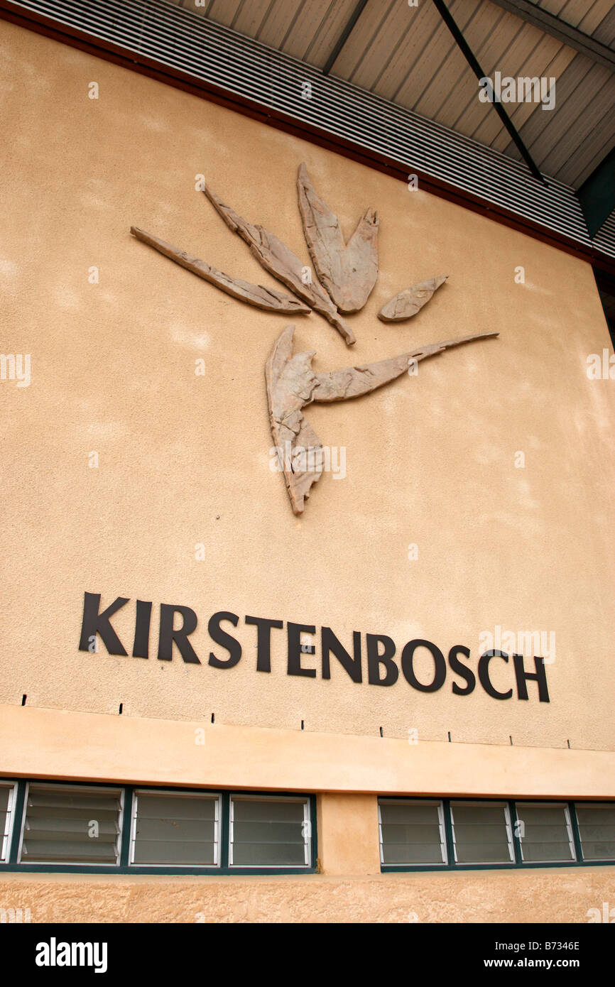 Ingresso di Kirstenbosch National Botanical Garden Fondato nel 1913 Città del Capo SUD AFRICA Foto Stock