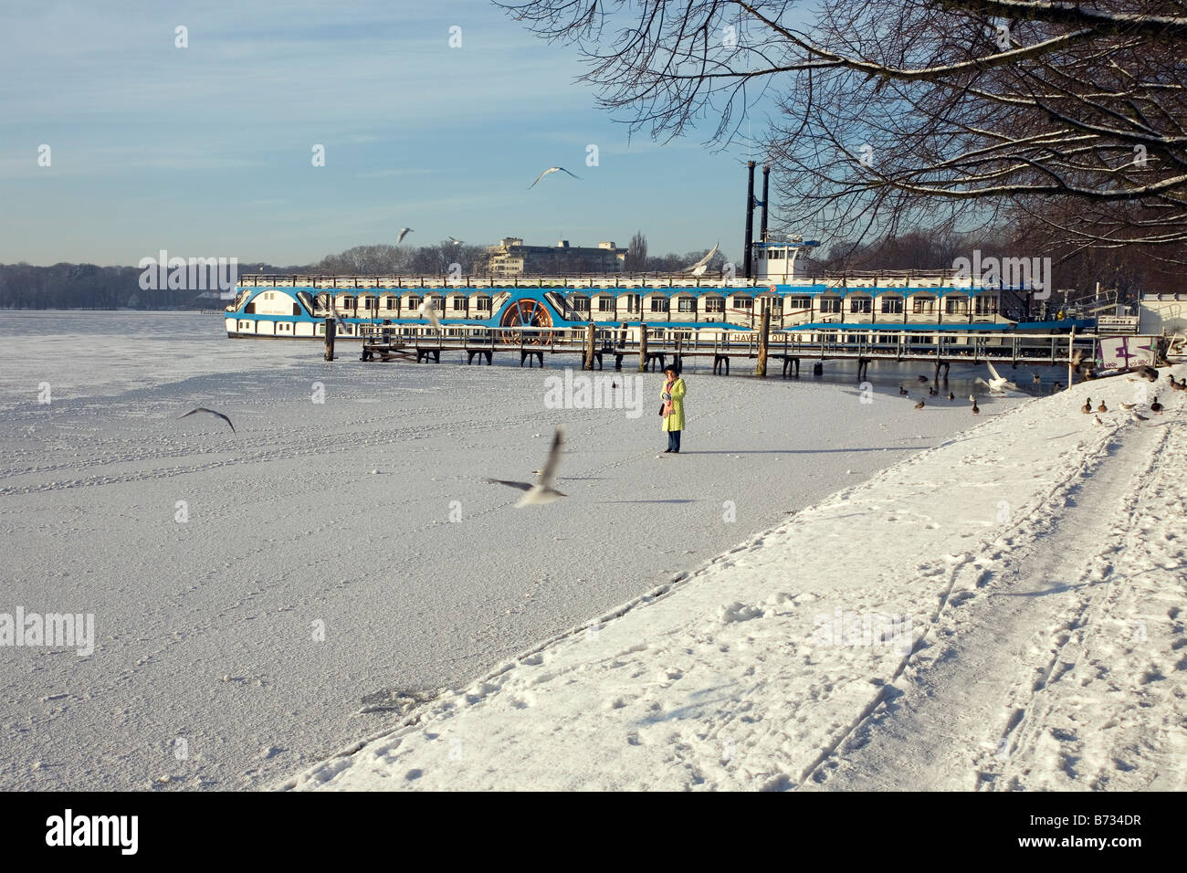 Tegeler See, Alt Tegel, Reinickendorf, Berlino, Germania Foto Stock