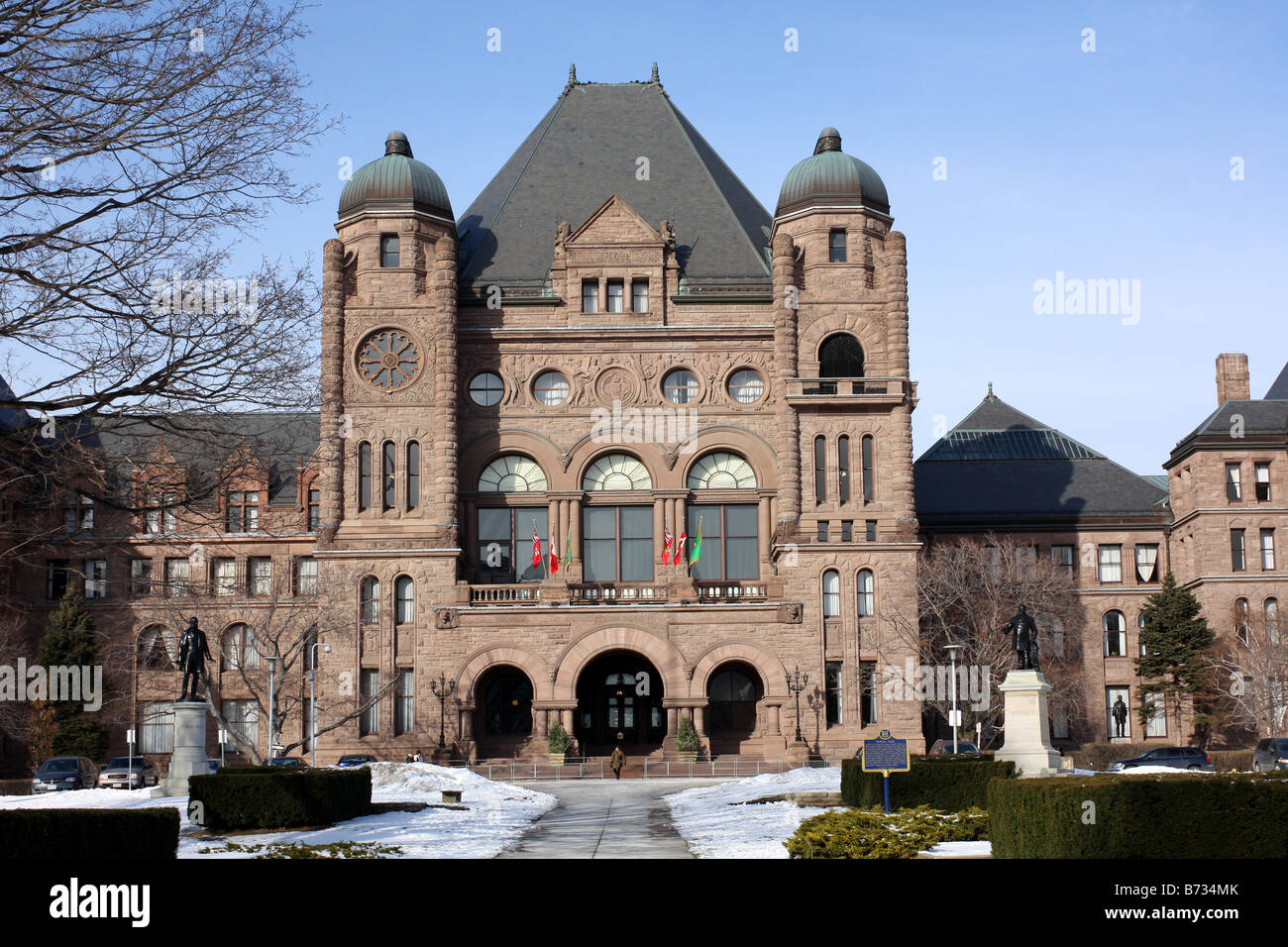 Ontario parlamento provinciale edificio, Toronto Foto Stock