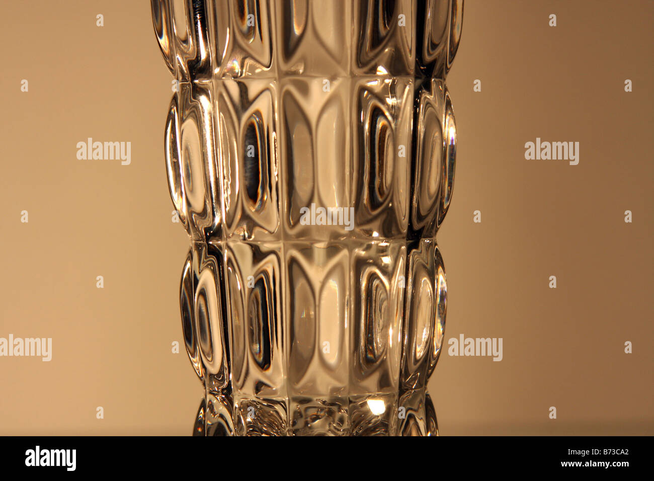 Un vaso di vetro pattern Foto Stock