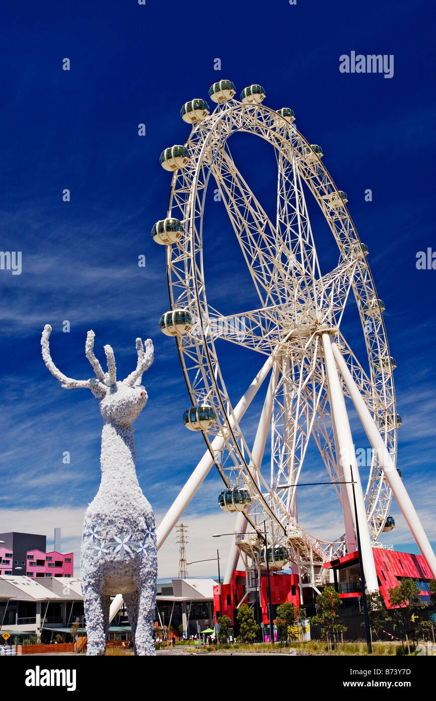 Attrazioni di Melbourne / "la Stella Meridionale Observation Wheel' Melbourne Victoria Australia. Foto Stock