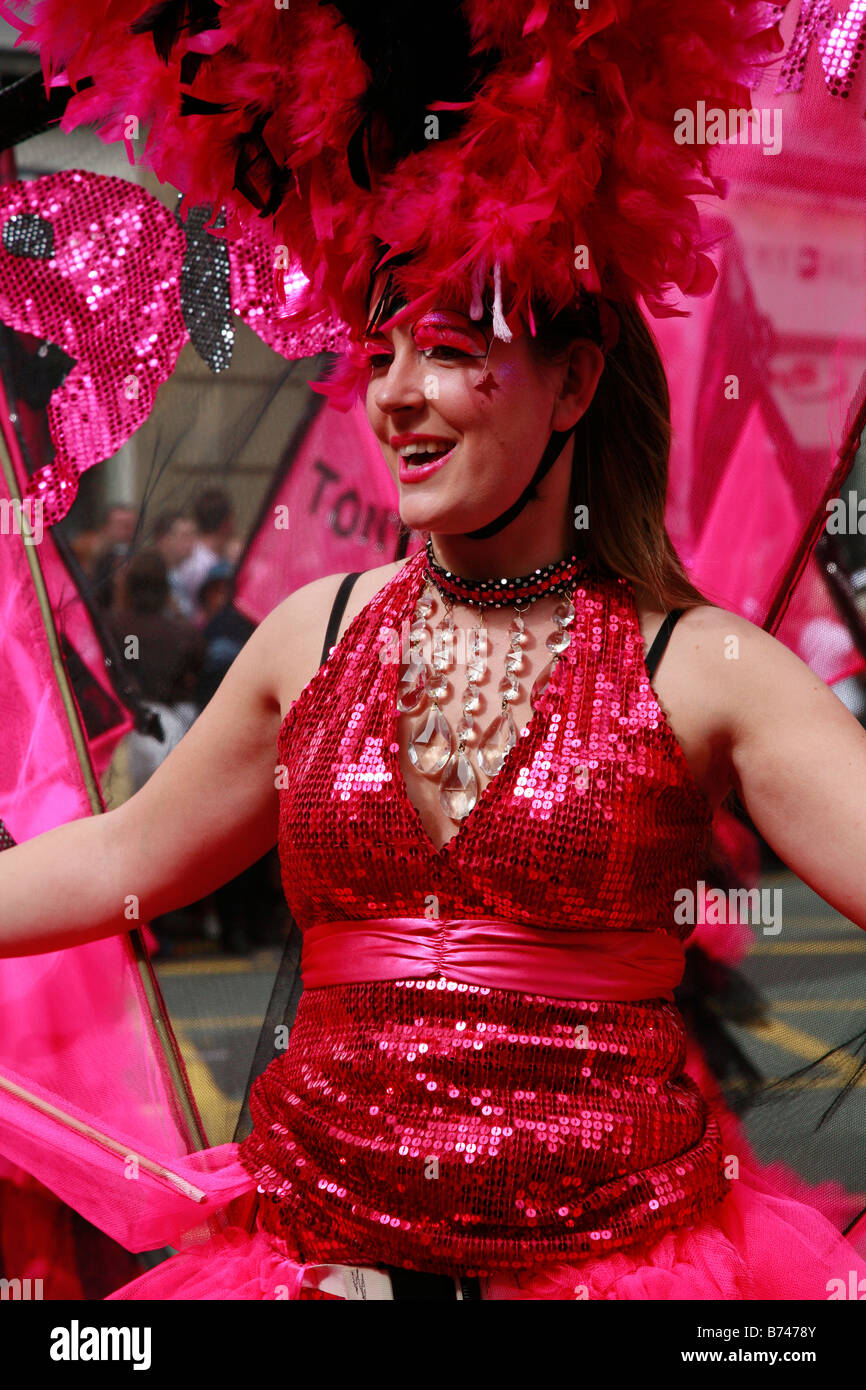 Pink Lady a Manchester Pride Parade 2008 Foto Stock