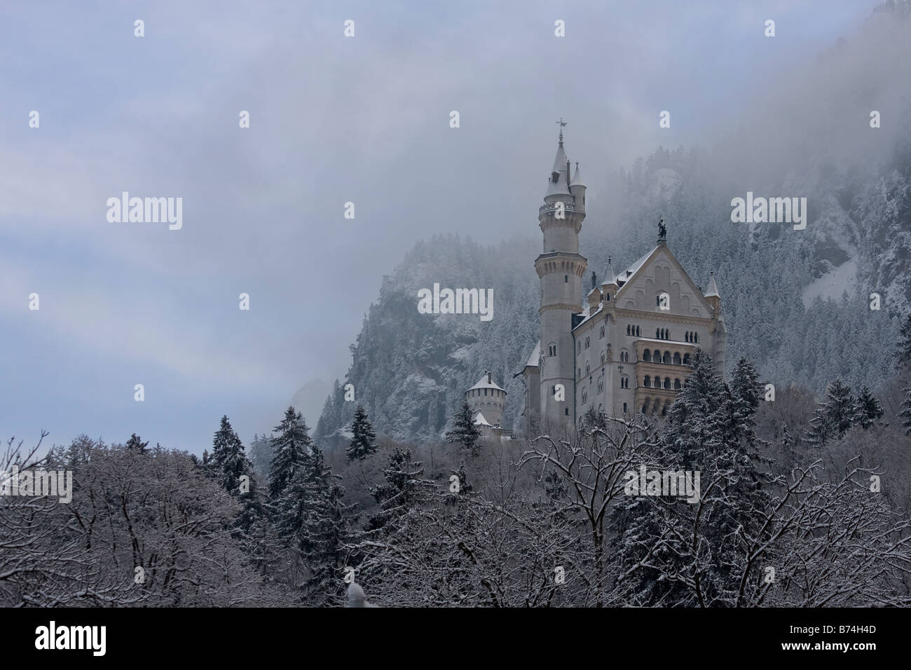 Il Castello di Neuschwanstein vicino a Fussen Germania Foto Stock