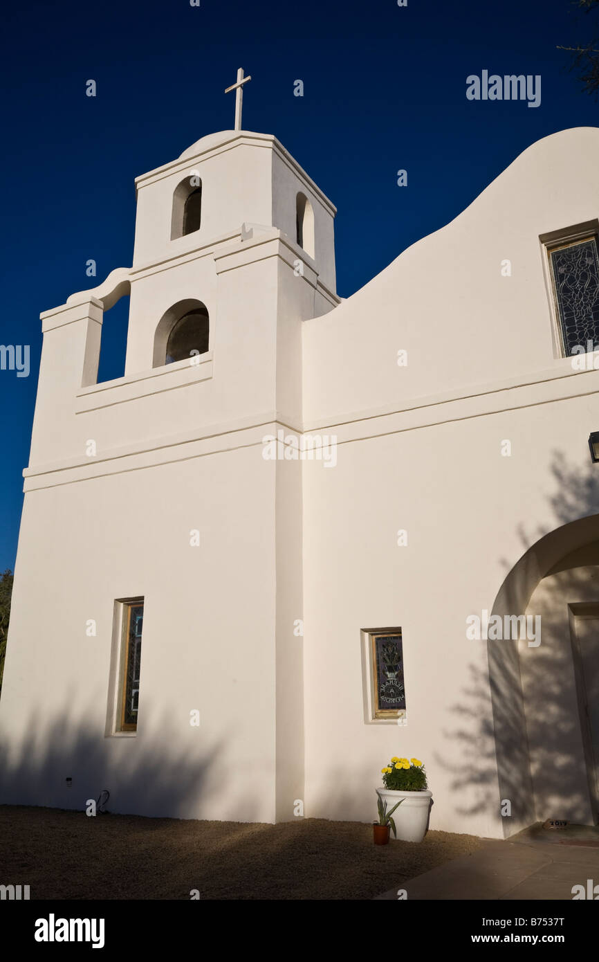 La Madonna del Perpetuo Soccorso chiesa della Missione, Marrone Avenue, Scottsdale, Arizona USA Foto Stock