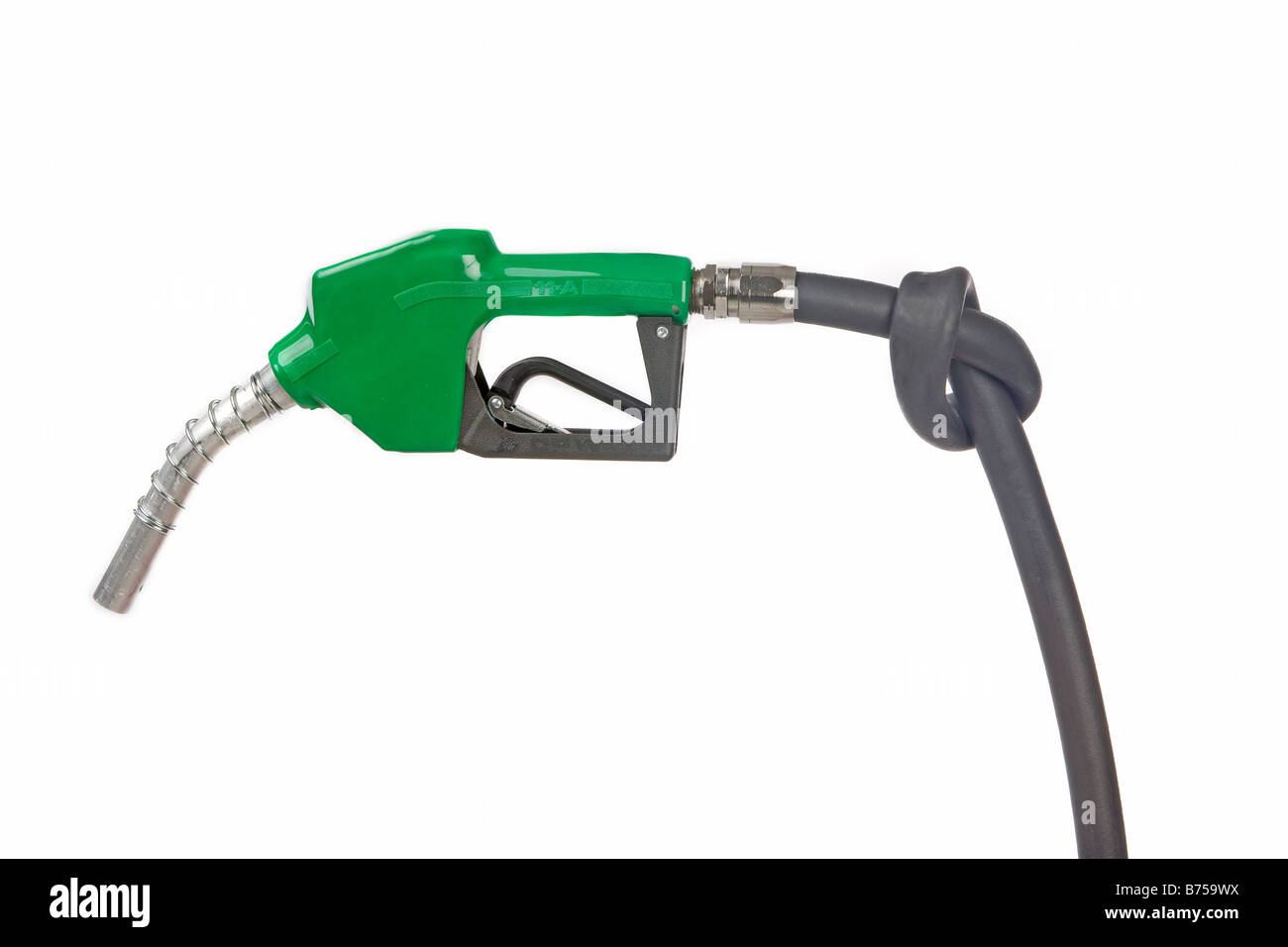 Pompa a gas con nodo nel tubo flessibile Foto Stock