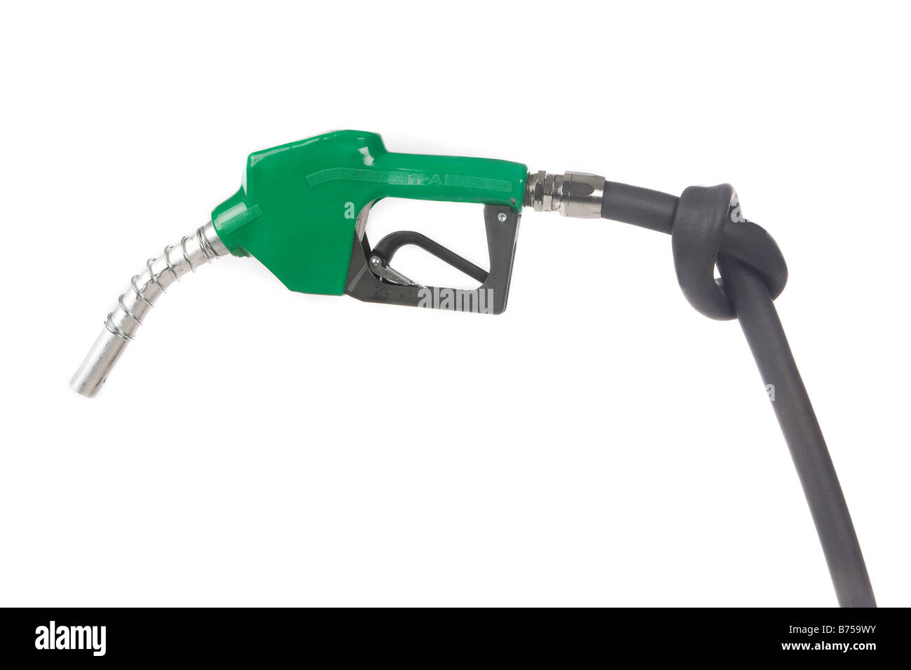 Pompa a gas con nodo nel tubo flessibile Foto Stock