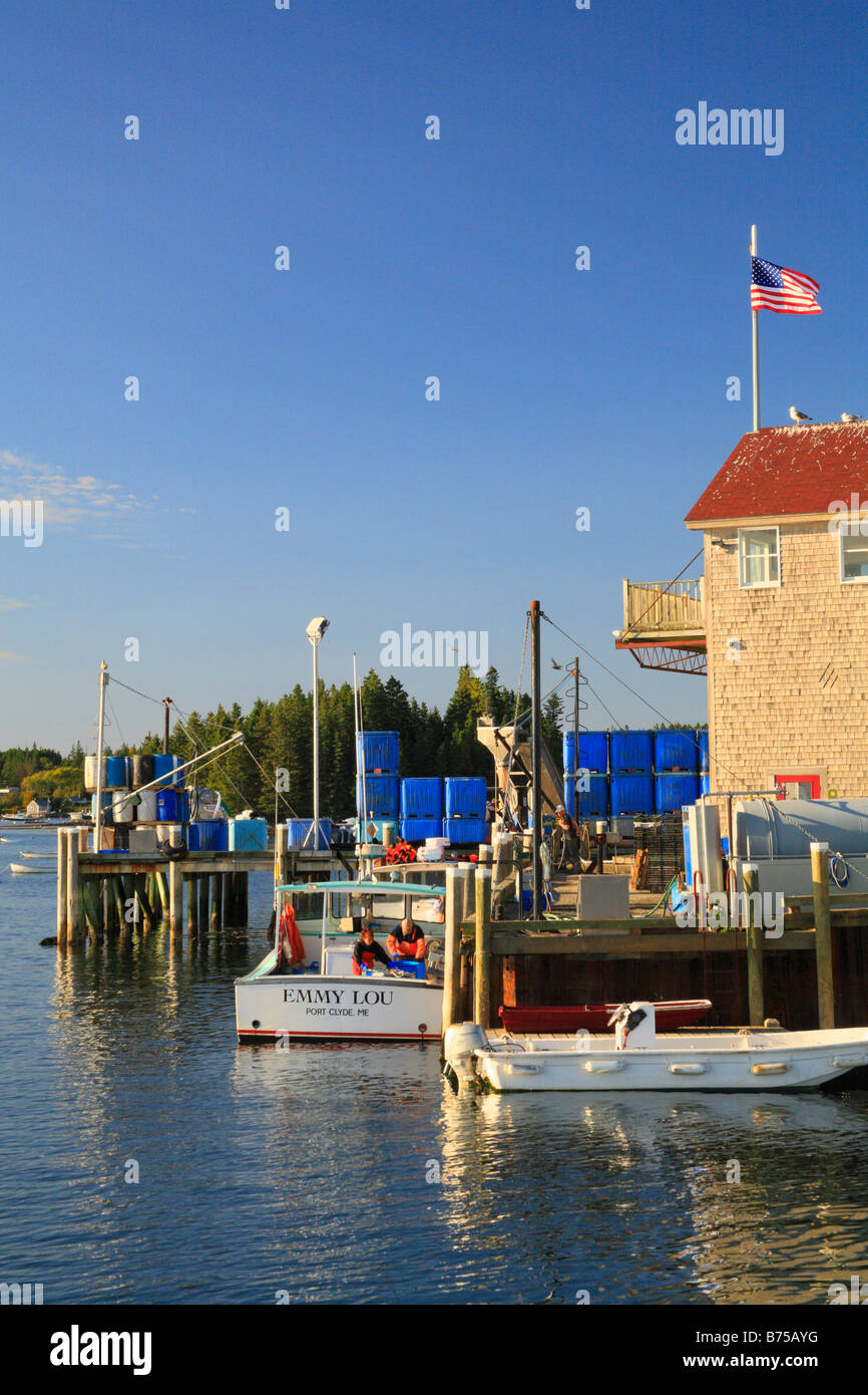 Porto, porto Clyde, Maine, Stati Uniti d'America Foto Stock