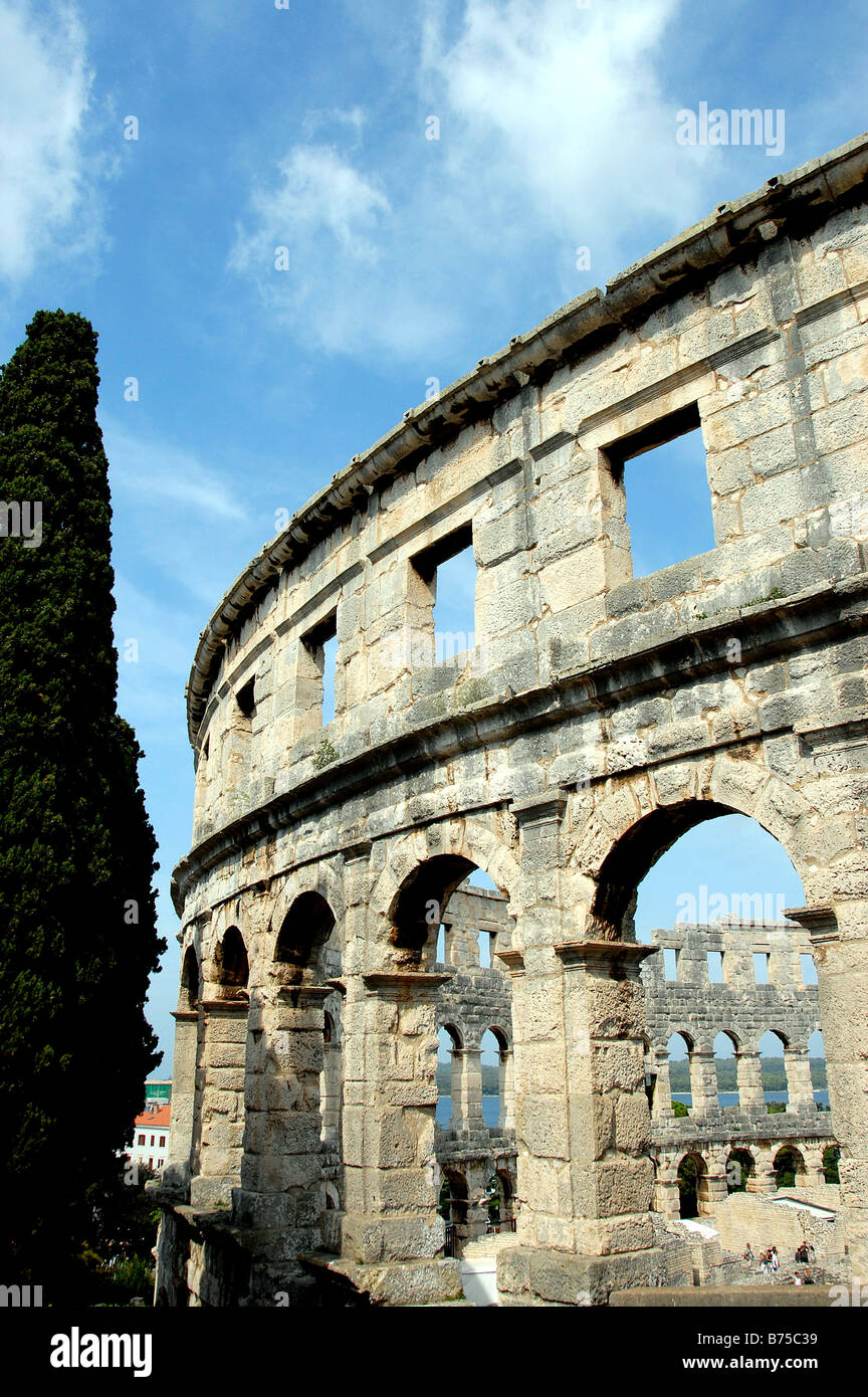 Colosseo, Pola, Istria, Croazia Foto Stock