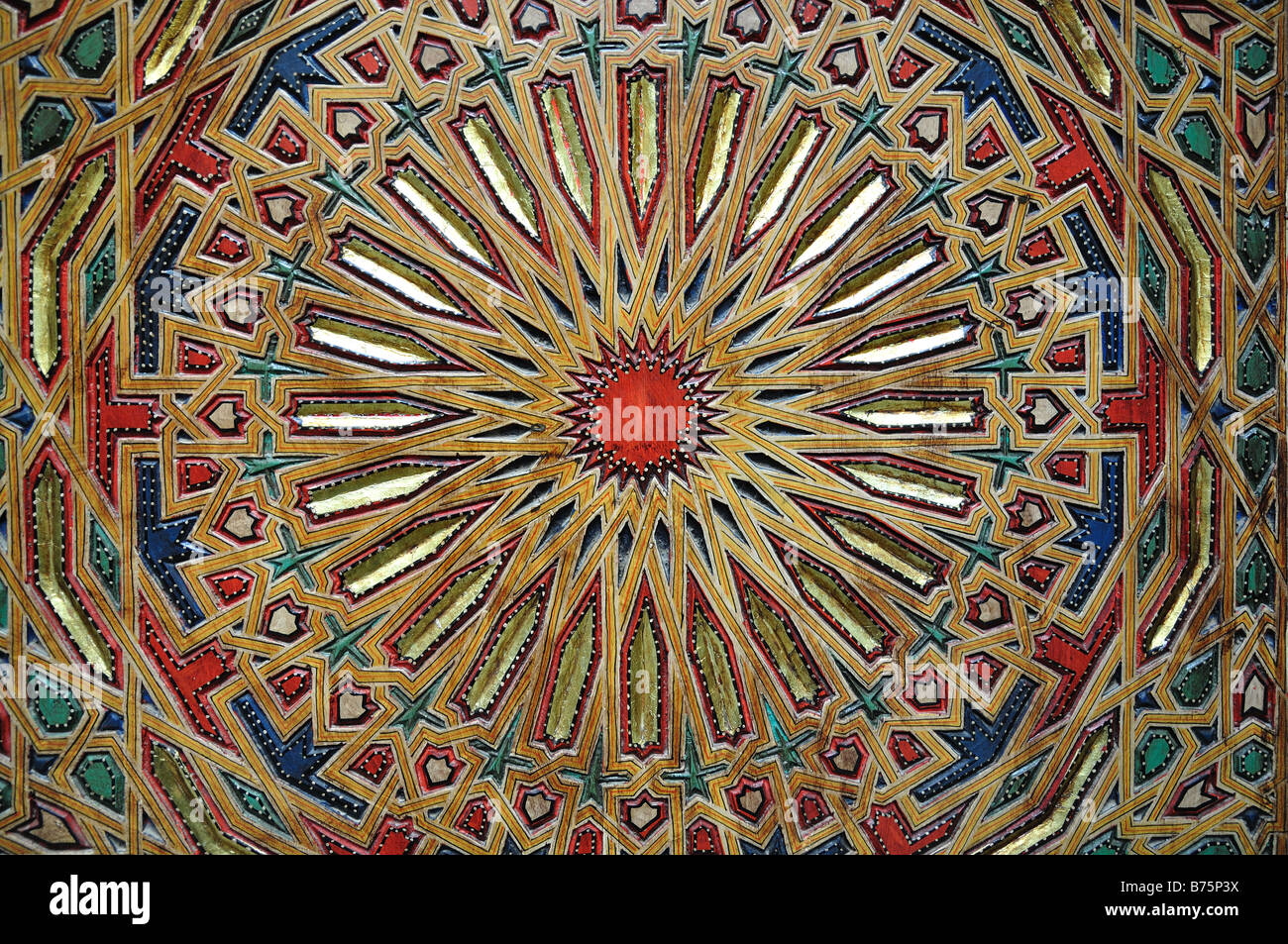 Decorazioni orientali in Marocco Foto Stock