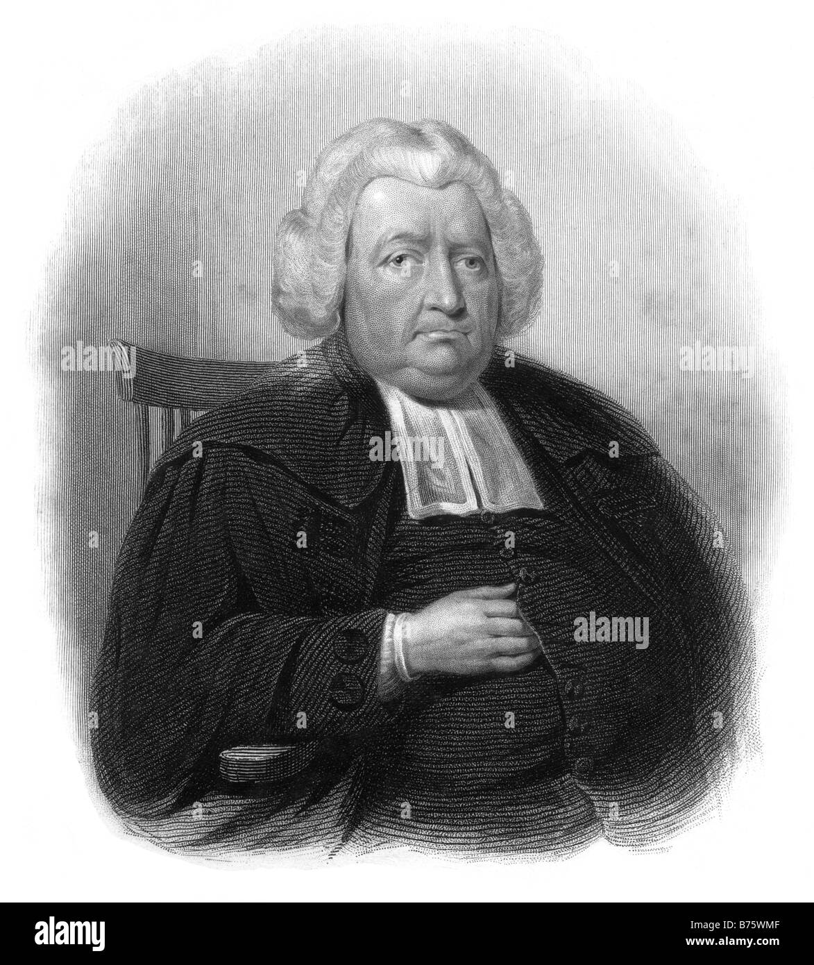 Il Reverendo George Lawrie DD Ministro Loundoun del XIX secolo illustrazione Foto Stock