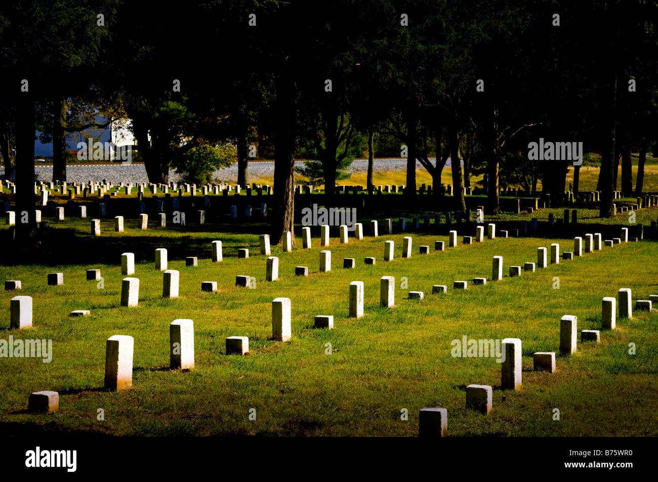 US National Cemetery a pietre River National Battlefield vicino a Murfreesboro Tennessee Foto Stock