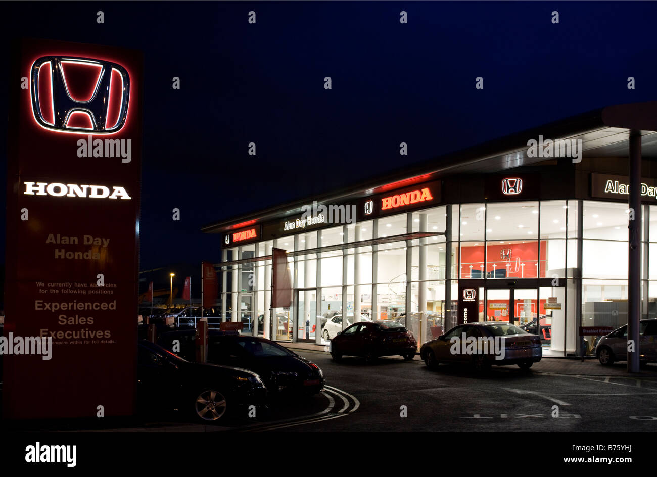 Honda Showroom - Enfield - Londra Foto Stock