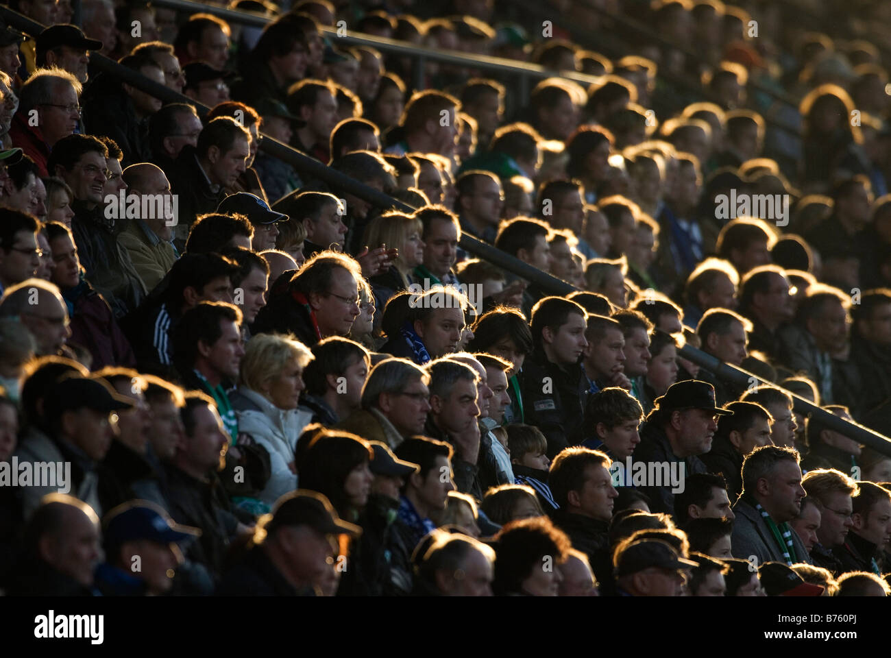 Stadio la folla in Bundesliga tedesca stadium di VfL Bochum Foto Stock