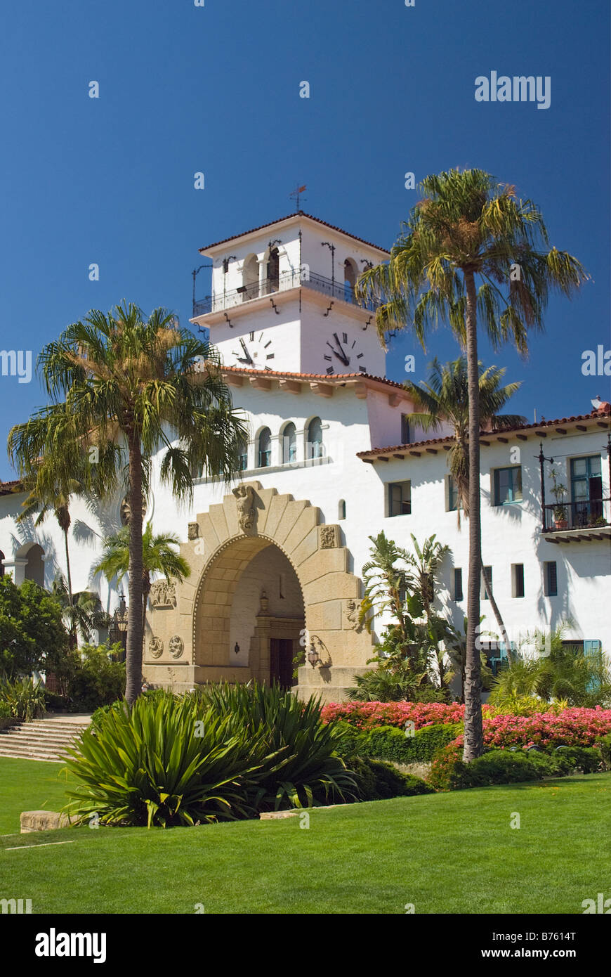 County Courthouse Santa Barbara California USA Foto Stock