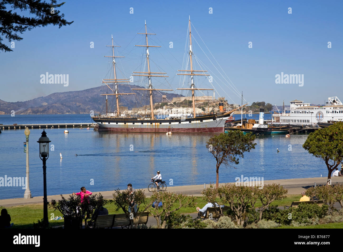 San Francisco Maritime National Historical Park, San Francisco, California, Stati Uniti d'America Foto Stock