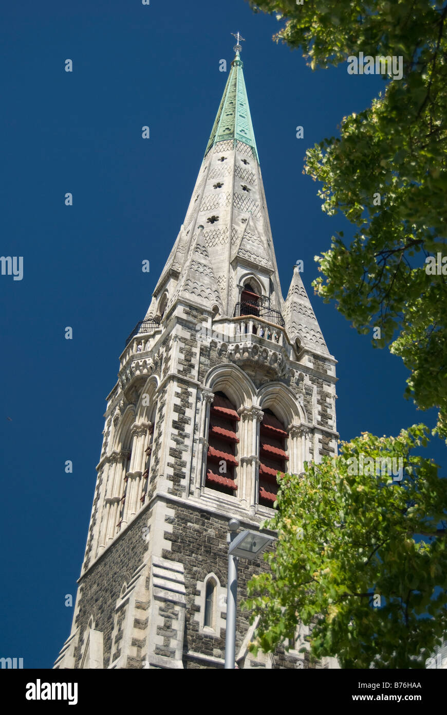 La cattedrale di Christ Church, la piazza della cattedrale, Christchurch, Canterbury, Nuova Zelanda Foto Stock