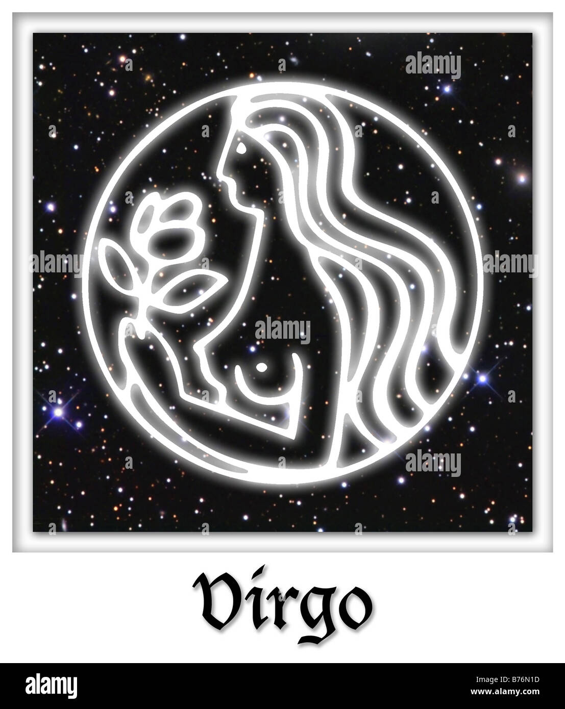 Virgo astrologici Oroscopo astrologia nascita segno Foto Stock