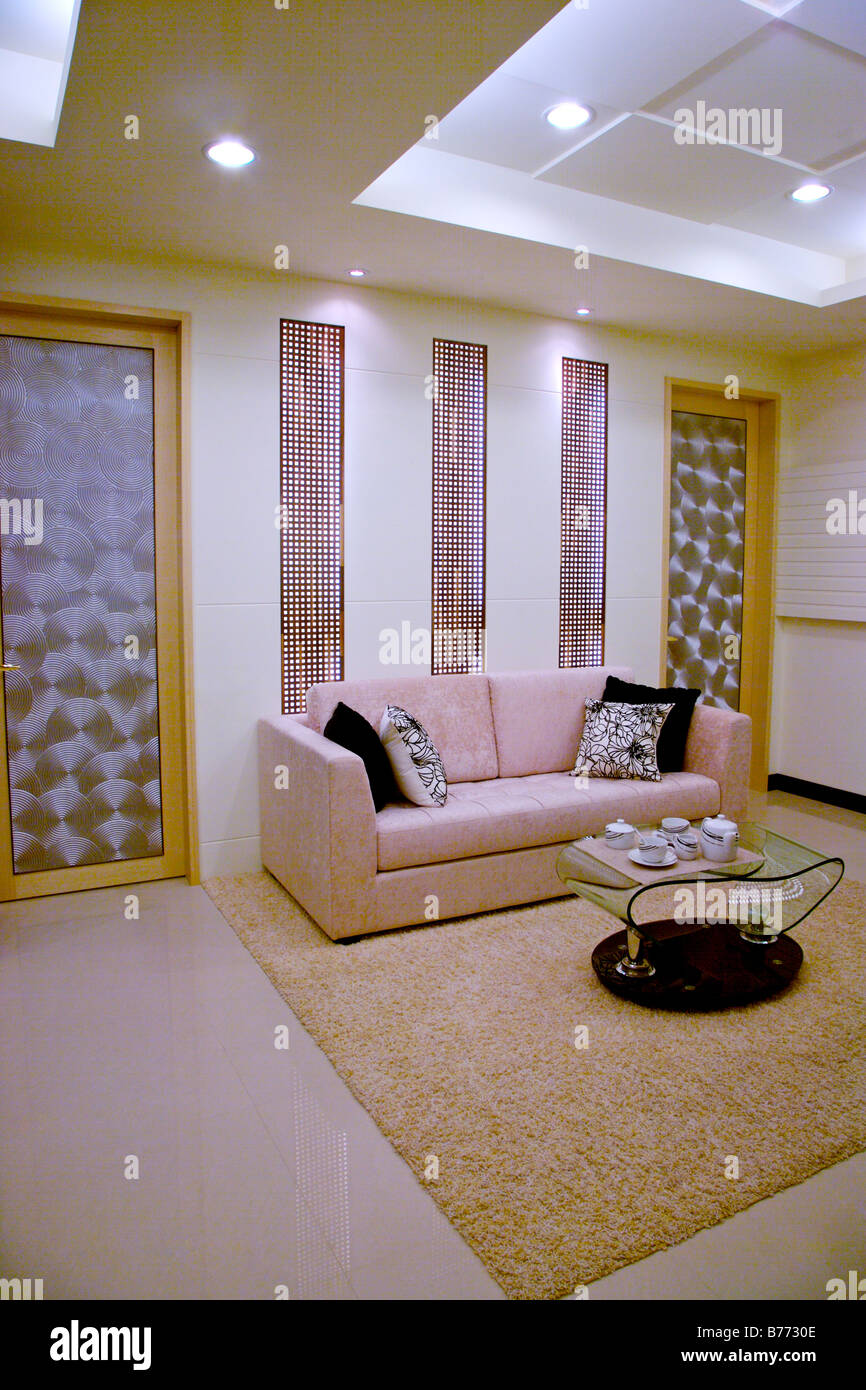 Stile moderno soggiorno Foto Stock
