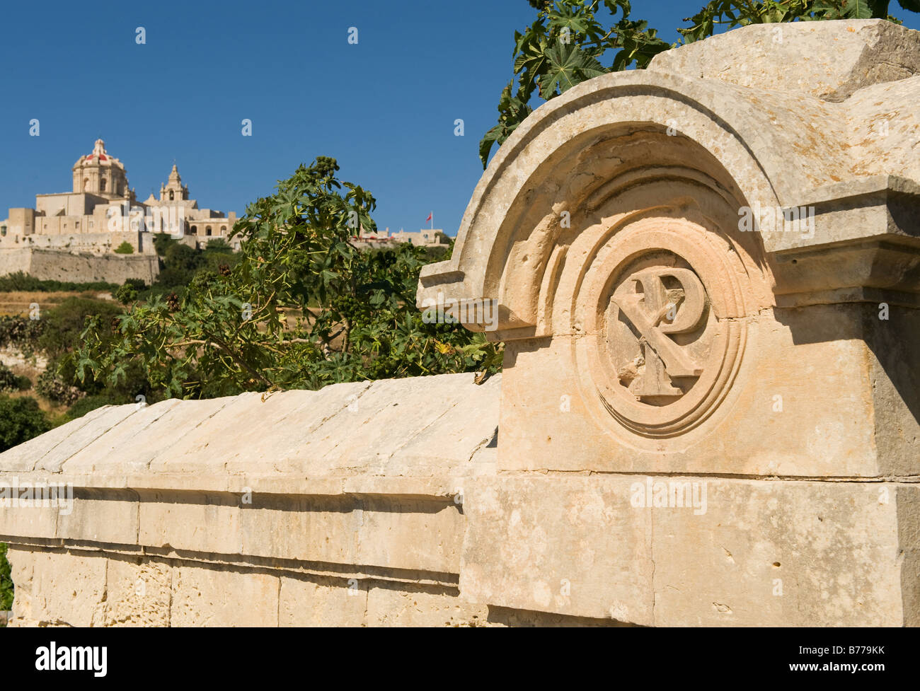 Antica capitale, Mdina, Malta Foto Stock