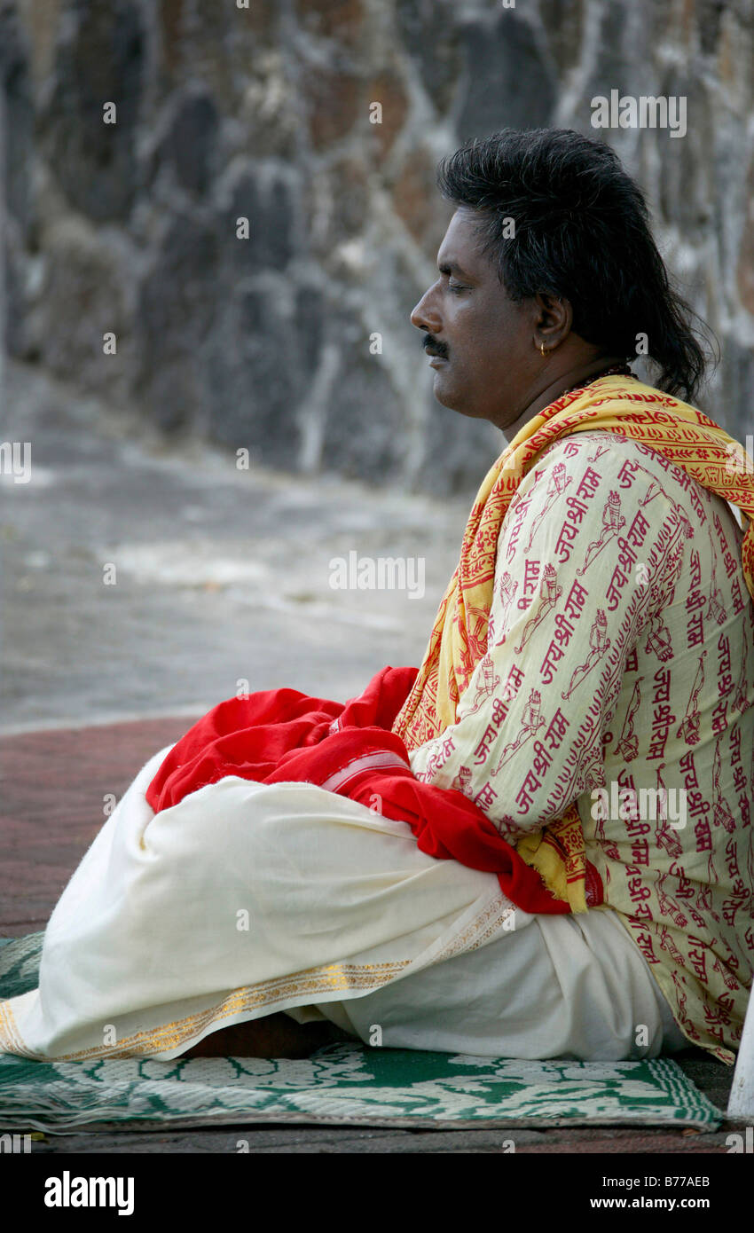 Preghiera indù, Maurizio, Africa, Oceano Indiano Foto Stock