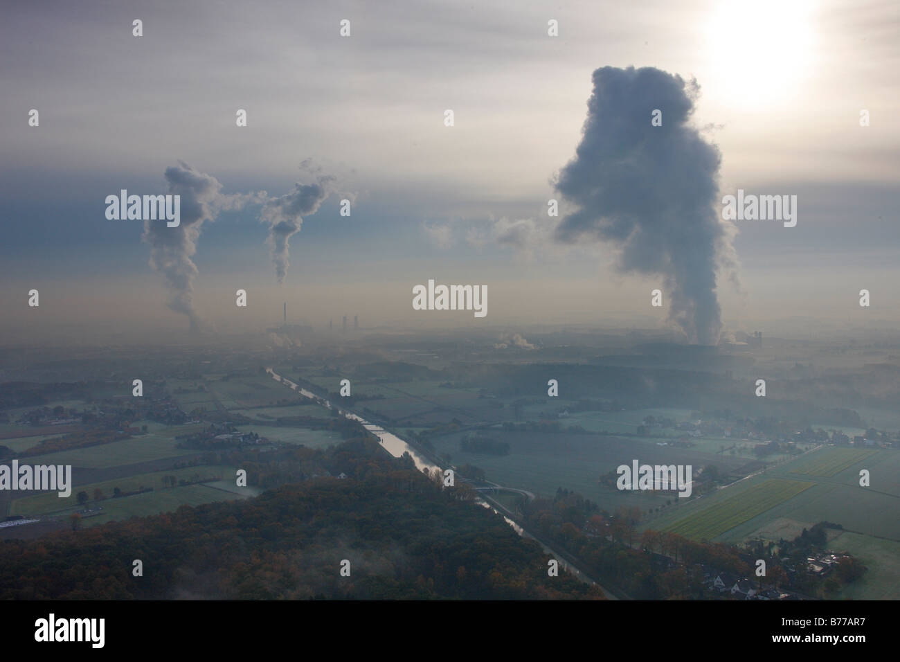 Fotografia aerea, Kraftwerk Westfalen power station, RWE-Power ...