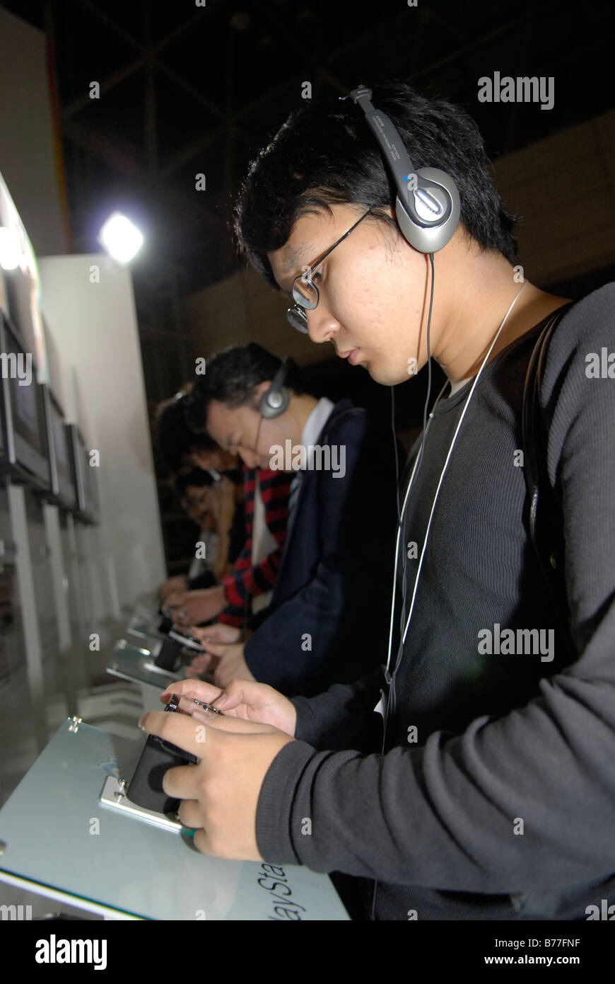 Sony Playstation Portable stand al Tokyo Game Show 2008, Tokyo, Giappone. Foto Stock