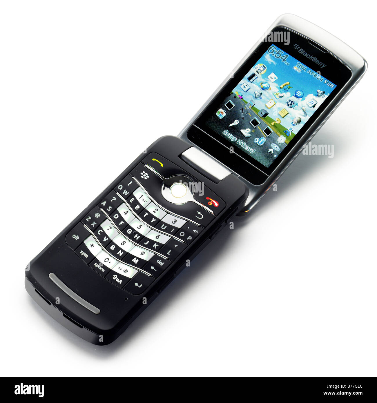 Vecchio ritaglio posteriore del telefono BlackBerry Foto Stock