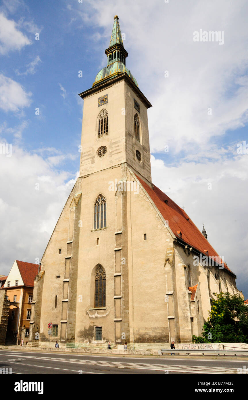 San Martin's Cathedral, Katedrala sv. Martina, Bratislava, precedentemente noto come Pressburg, Slovacchia, Europa Foto Stock