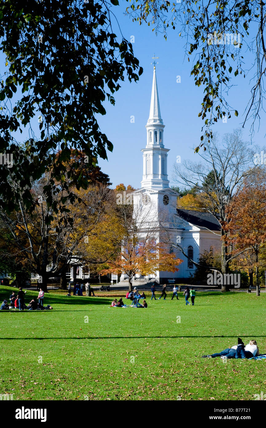 Battle green, Lexington, Massachusetts, Stati Uniti d'America sito di i primi scatti della rivoluzione americana Foto Stock