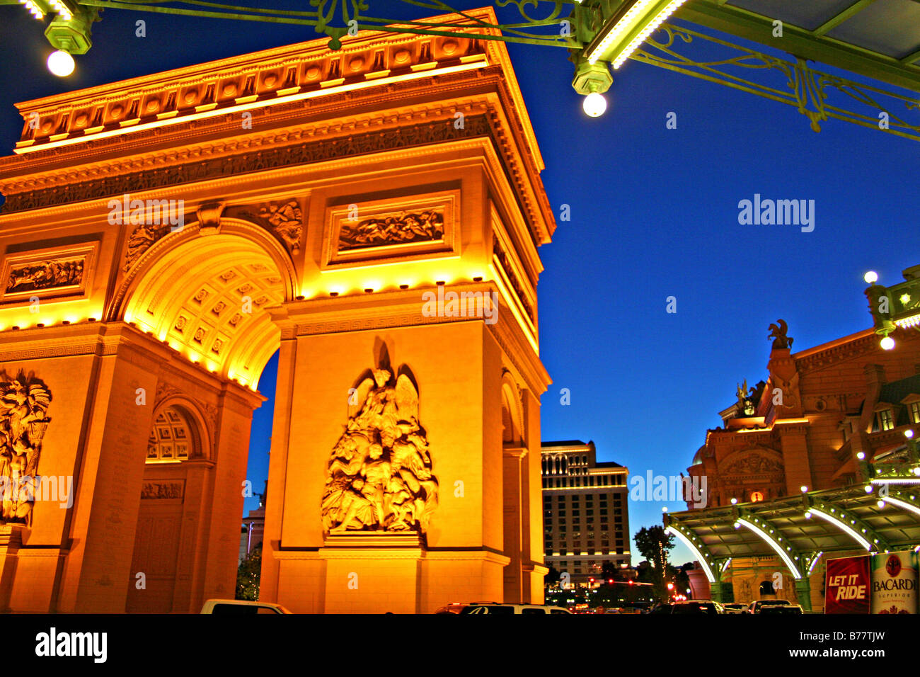 Casinò di Parigi l'ingresso,Las Vegas, Nevada Foto Stock