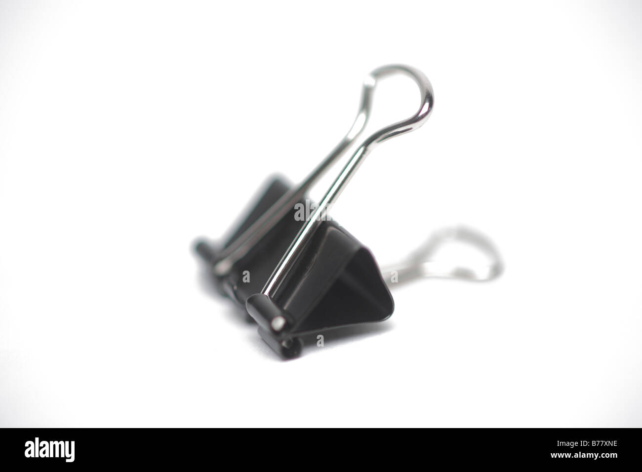 Clip di legante, close-up, studio shot, sfondo bianco Foto Stock