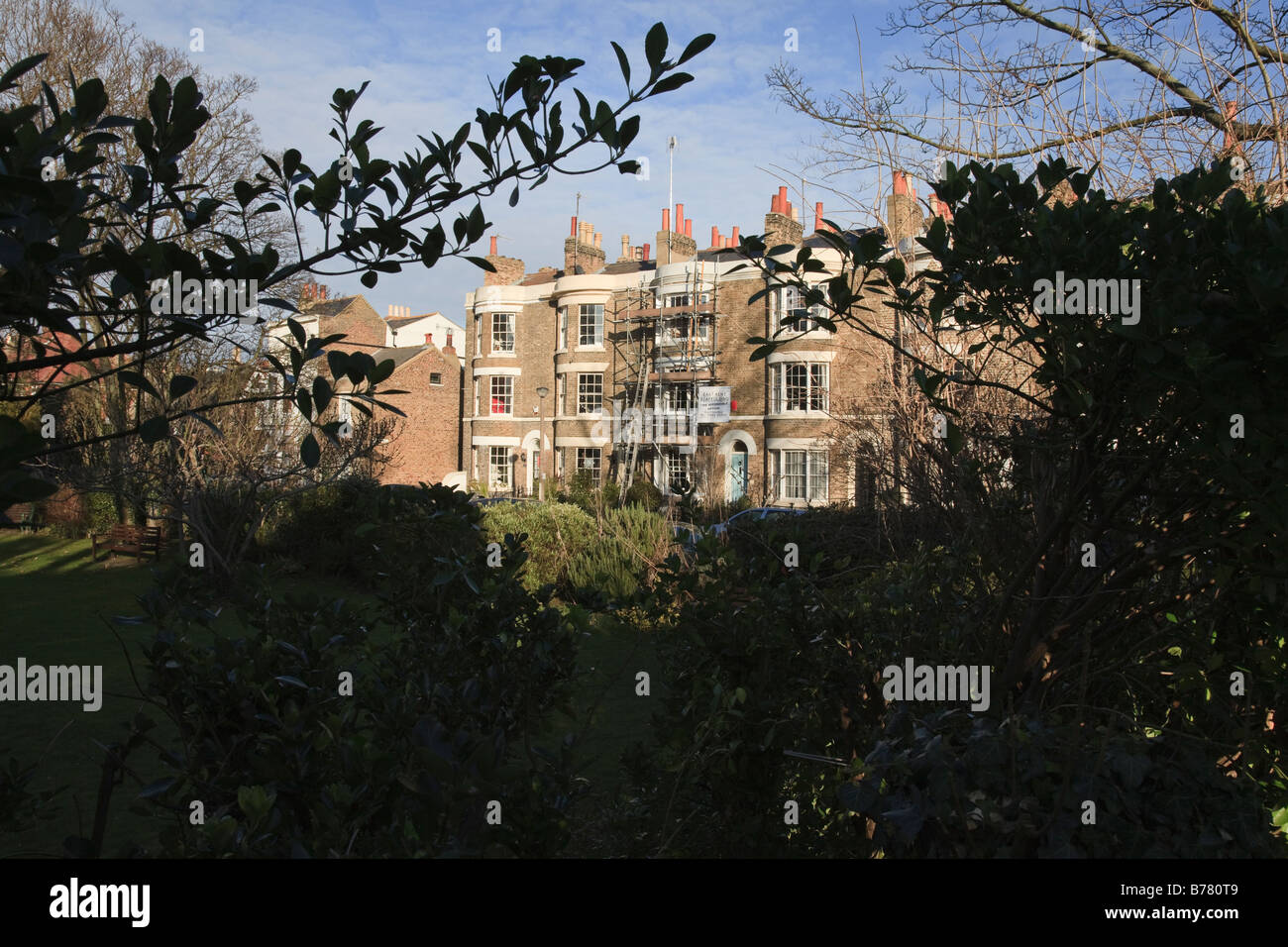 Viste di Vale Square, Ramsgate. Modellato sul tipico Londra piazze georgiane. Foto Stock