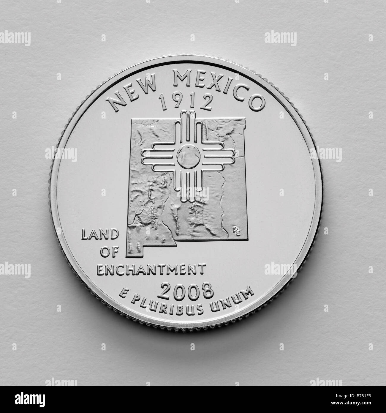 Stato del New Mexico trimestre Foto Stock