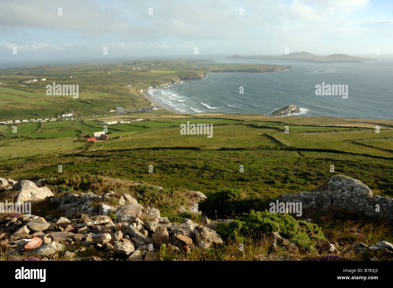Whitesands e Ramsey isola St Davids Penisola Pembrokeshire Wales Foto Stock