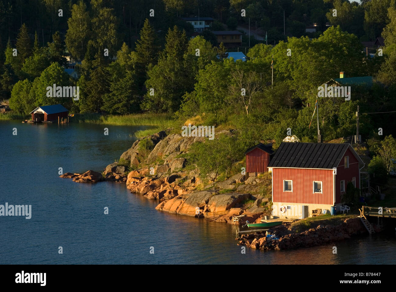 Costa del Mare a isole Aland Foto Stock