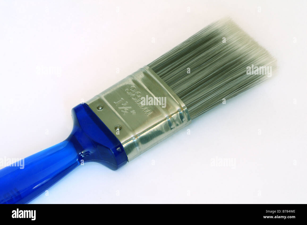 Blue spazzola di vernice Foto Stock
