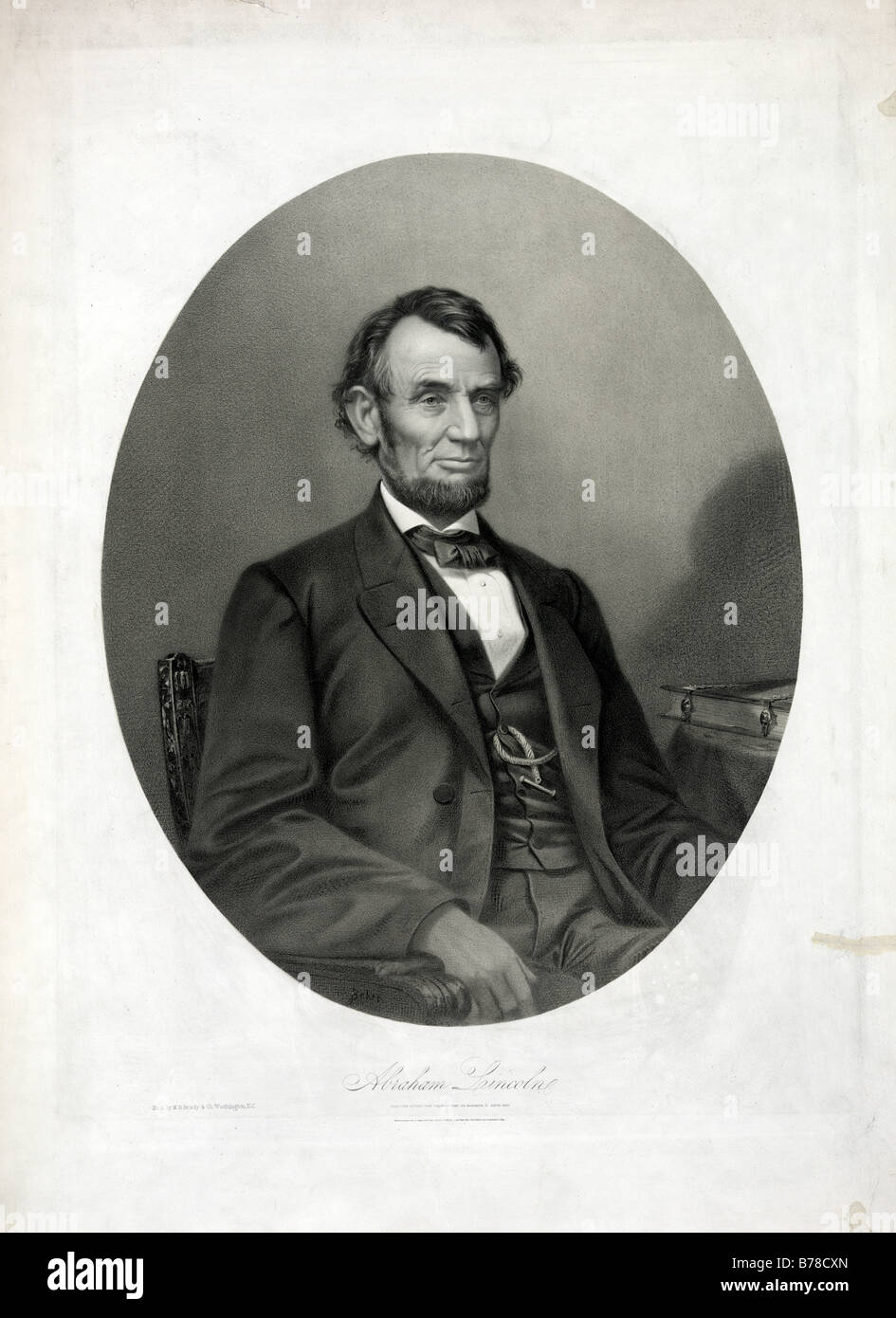 Abraham Lincoln 1809 1865 sedicesimo presidente degli Stati Uniti Foto Stock
