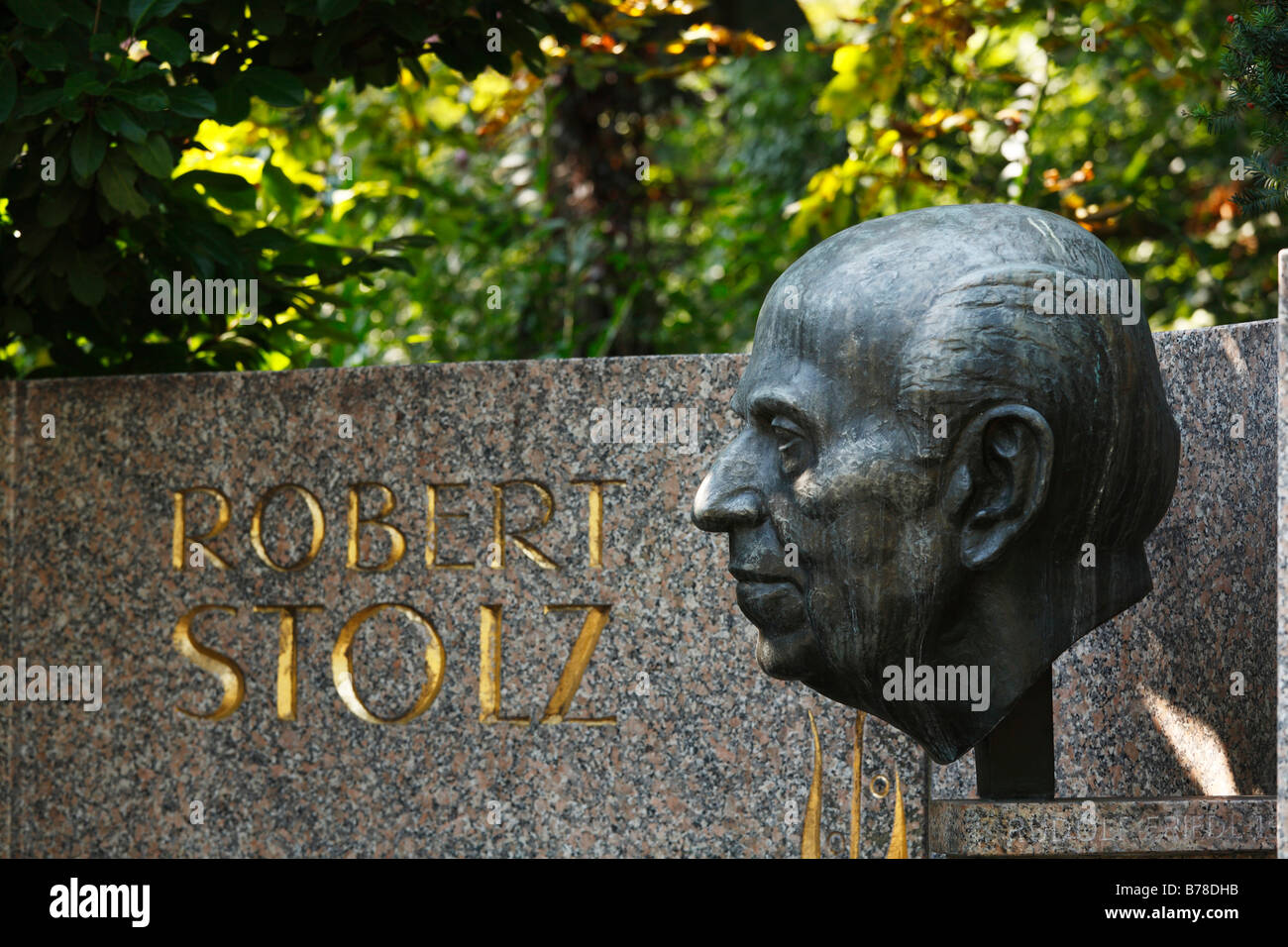 Robert-Stolz-monumento nel parco comunale, Vienna, Austria, Europa Foto Stock