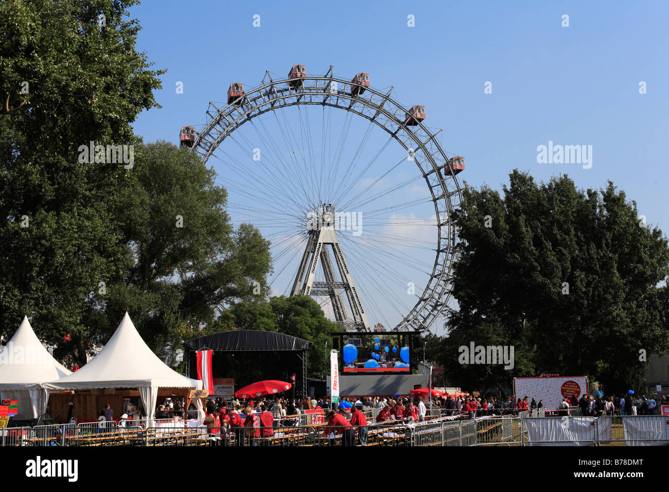 Ruota Gigante al Prater di Vienna, Austria, Europa Foto Stock