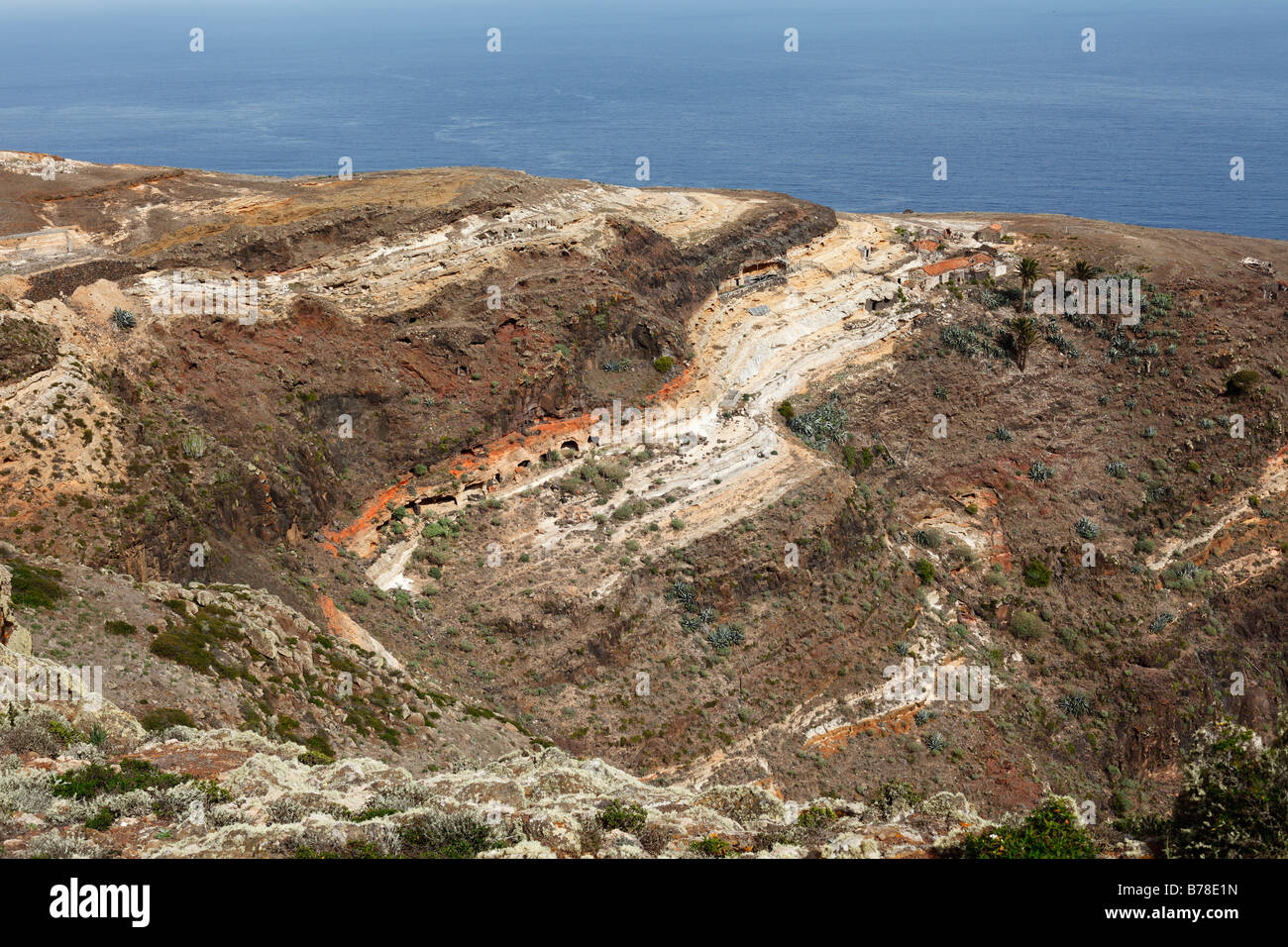 Grotte di bianco', Cuevas Blancas, Majona, La Gomera, isole Canarie, Spagna, Europa Foto Stock