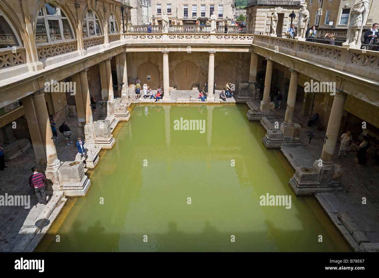 Bagno romano, bagno, Somerset, Inghilterra, Gran Bretagna, Europa Foto Stock